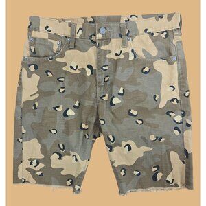 Levis Mens Camouflage Lo-Ball Shorts W32